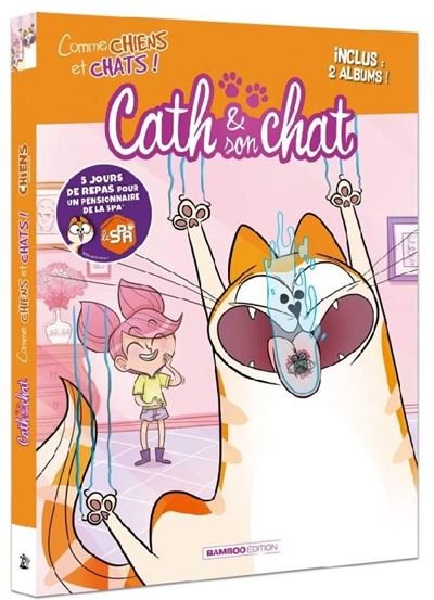 Cath et son chat - tome 01 / Les Chiens en BD - tome 01 - écrin