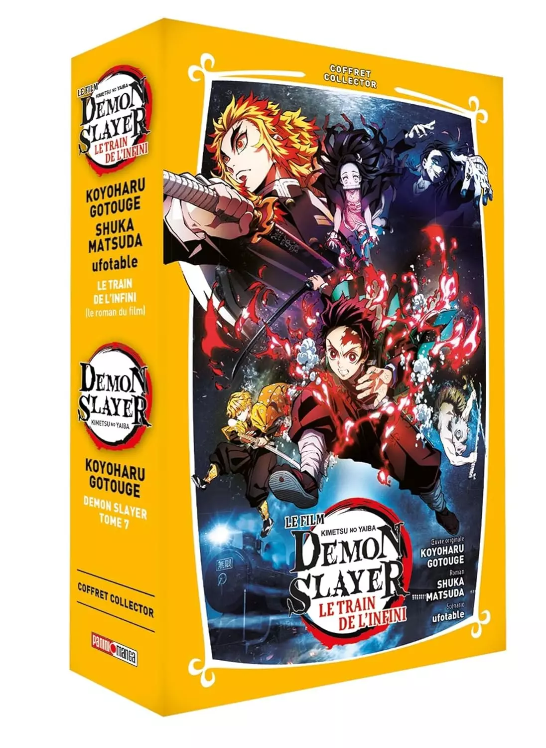 Demon Slayer - Coffret T7 + Roman Jeunesse T3
