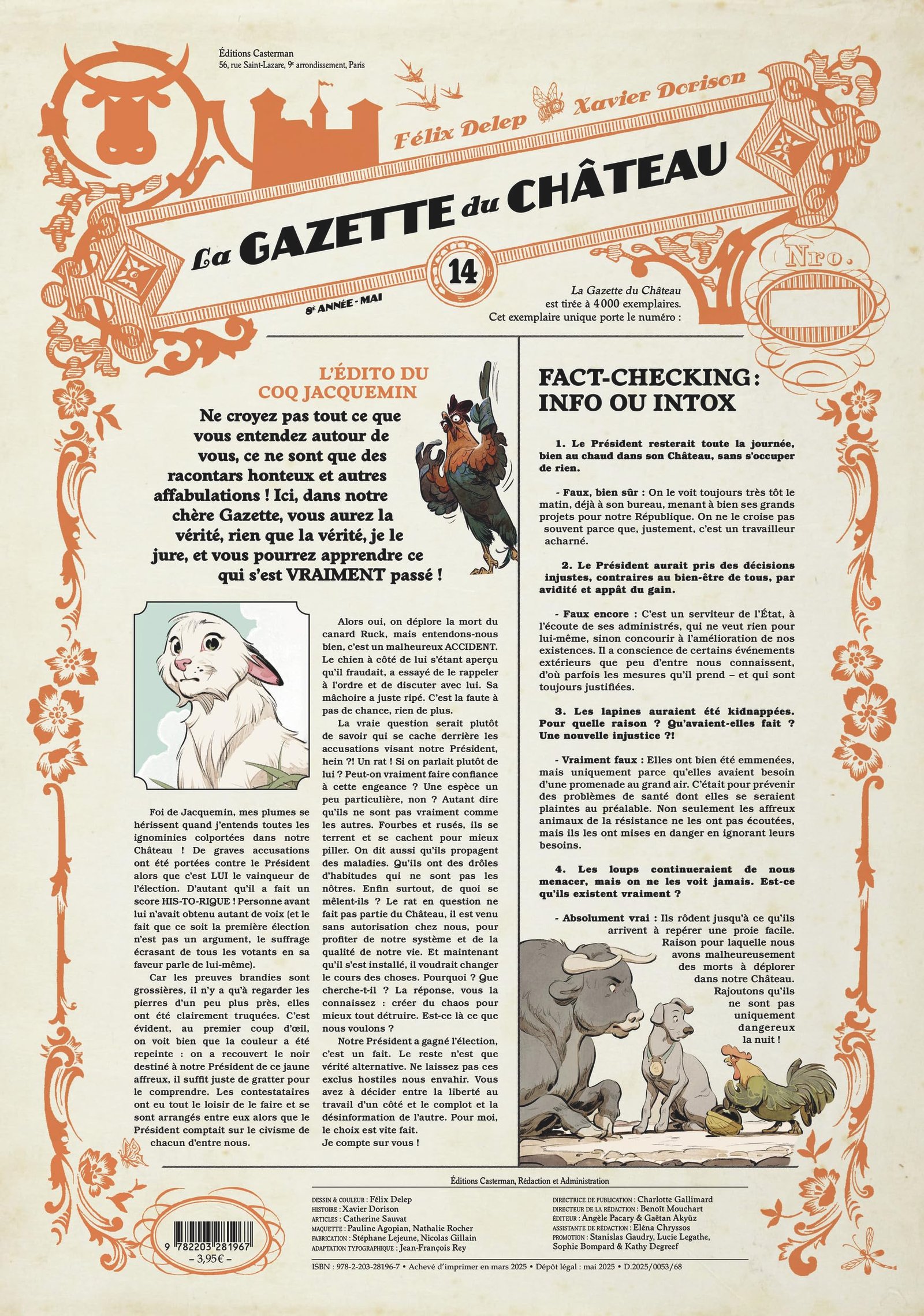 Le chateau des animaux la gazette,14