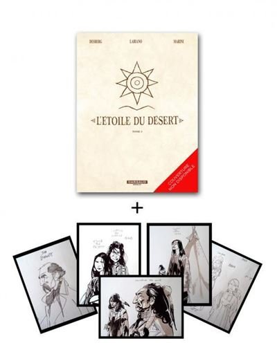 Pack etoile du desert t3+portfolio Edition avec portfolio - Stephen Desberg - Dargaud - relié - Bande dessinée