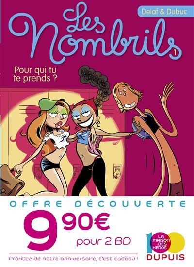 Bipack T2 + T1 (offert) Les Nombrils -  Delaf - Dupuis - Coffret - Bande dessinée