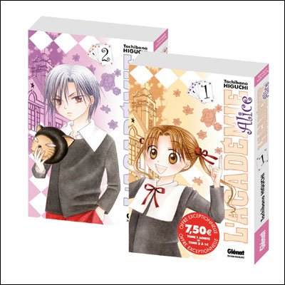 Pack academie alice t1+t2 Pack 2 volumes Tome 1  et Tome 2 -  Collectif - Glénat - broché - Manga