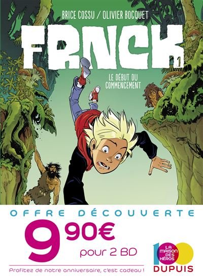 Bipack T2 et T1 (offert) FRNCK - Olivier Bocquet - Dupuis - Coffret - Bande dessinée