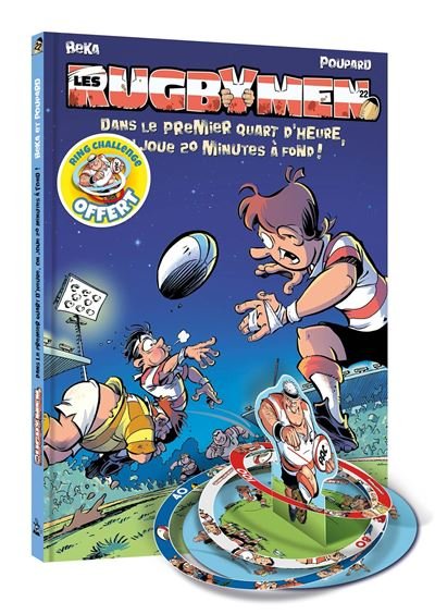 Les Rugbymen - tome 22 + ring challenge Dans le premier quart d'heure, on joue 20 min à fond ! -  Béka - Bamboo Eds - cartonné - Bande dessinée