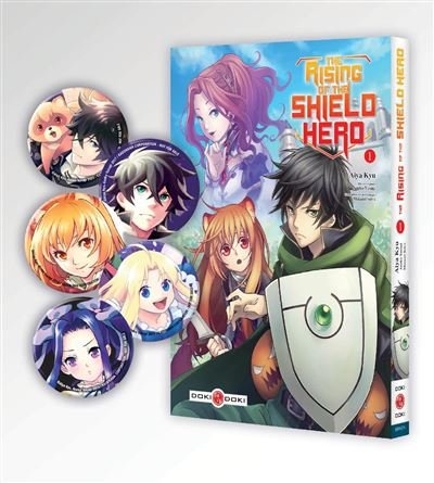 The Rising of the Shield Hero - vol. 01 - édition limitée -  bagdes collector