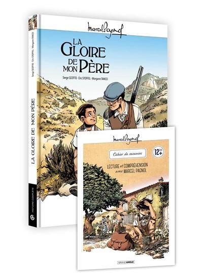 M. Pagnol en BD : Gloire de mon père + cahier de jeux - Sandrine Cordurie - Bamboo Eds - cartonné - Bande dessinée
