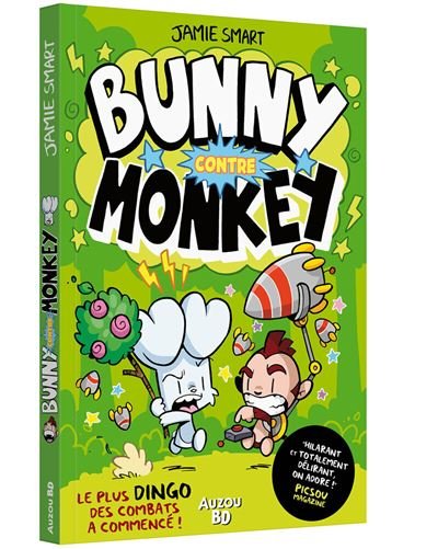 Bunny contre Monkey - Tome 1 - Basile Béguerie - Auzou Philippe Eds - broché - Bande dessinée jeunesse