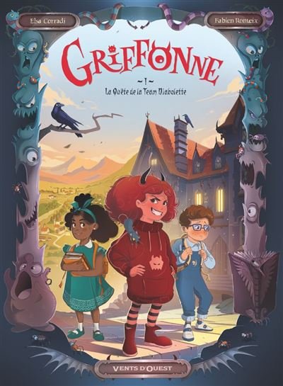 Griffonne - Tome 01 La quête de la Team Diabolette - Elsa Corradi - Vents D'ouest - ebook (ePub) - Bande dessinée jeunesse