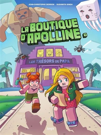 La Boutique d'Apolline - Tome 1 - Les trésors de papa - Jean-Christophe Derrien - Jungle - ebook (ePub illustré) - Bande dessinée jeunesse